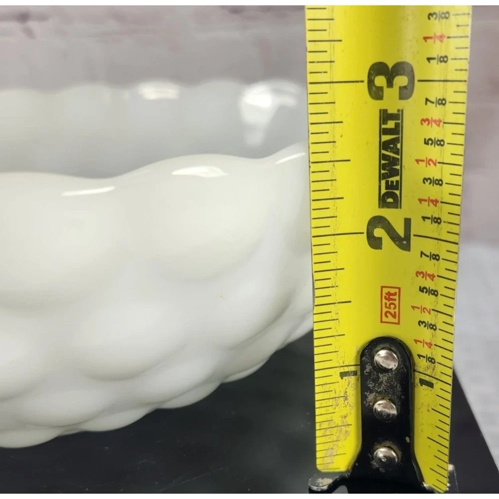 Cool Anchor Hocking-Fire King Milk Glass Bubble Bowl VTG 1930's-1940's